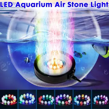 

12V Underwater RGB Leds Light 12 Color Changing LEDs lamp Aquarium Decorate Lighting Fish Tank Air Bubble Stone Light EU/US Plug
