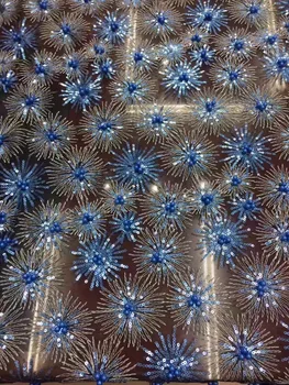 

New Arrival Tulle Beautiful French Lace Sequins Lace Fabric Sequins Attractive Bright African Lace Fabric! SH10493