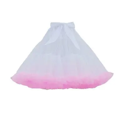 Women Multi Color Tulle Adult Tutu Skirt Lolita  Puffy Petticoat Princess Party Prom Gown Girls Wedding Accessories
