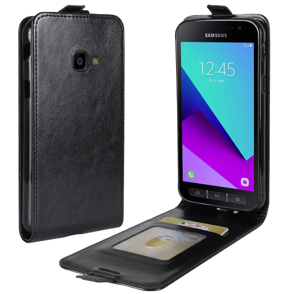 Чехол из искусственной кожи для Samsung Galaxy Xcover 4 Вертикальный чехол популярный