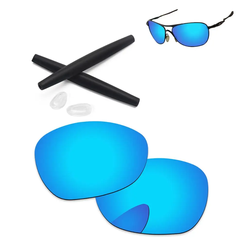 PapaViva Polarized Replacement Lenses and Ear Socks& Nose Pads for Authentic Crosshair New 2012 OO4060- Multiple Options