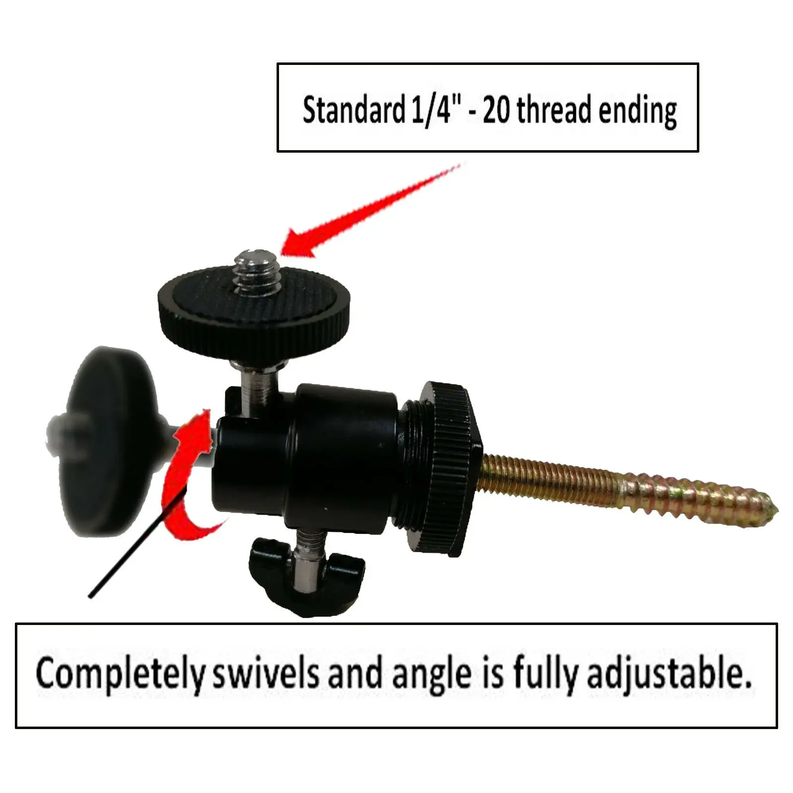 2PK Tree Mounts For Trail Hunting Game Cameras, Tree Spike Stand Holder 1/4"