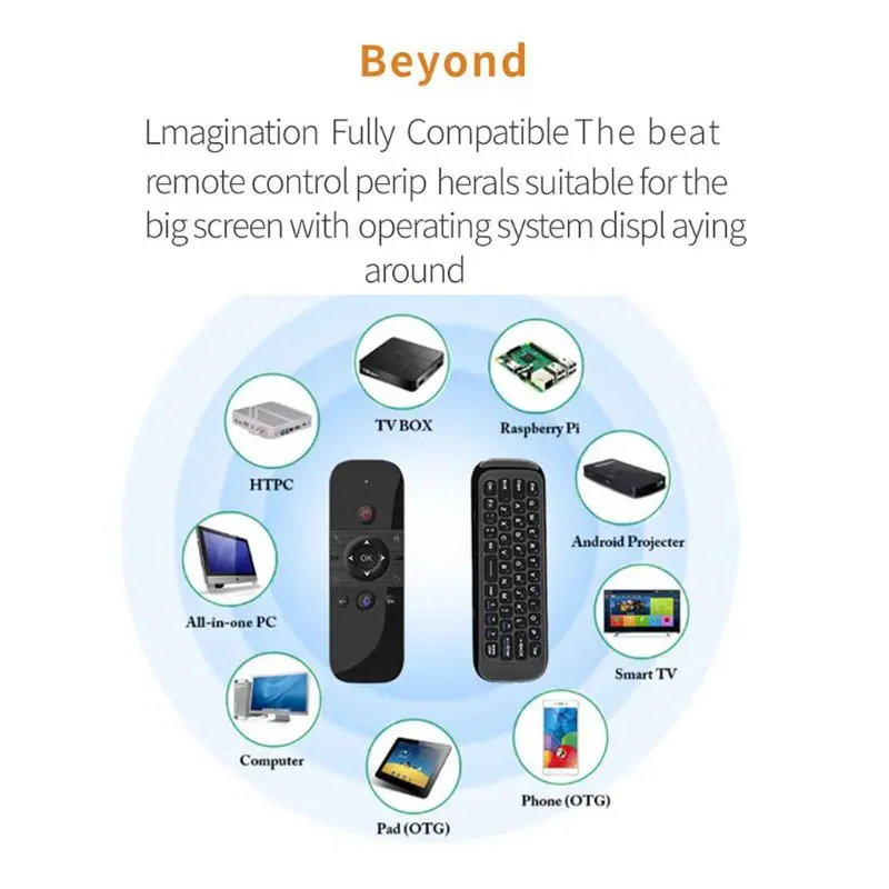 M8 Air Mouse Smart Voice Remote Control 2.4G RF Wireless Keyboard description image 3