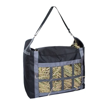 

Horse Garden Farm Hay Feed Bag Oxford Cloth Slow Feed Hay Bag Adjustable Strap Large Capacity Hay Tote Pouch Bag Accessories