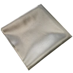 Faraday Fabric Shielding Wallpaper - Anti - Radiation Conductive Copper Cloth - 25x25 cm (Silver)