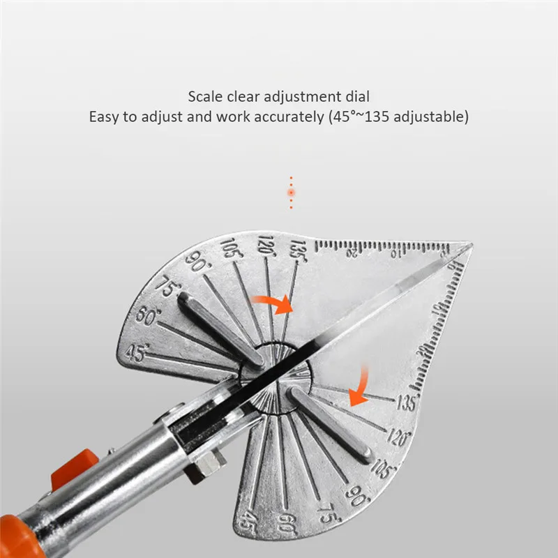 45-180 Degree Multi Angle Mitre Siding Wire Duct Cutter PVC PE Plastic Pipe Hose Scissor Cut Housework home decor Plumbing Tool
