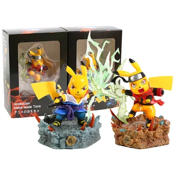 

Anime Monster Cosplay Uzumaki Naruto Uchiha Sasuke PVC Figure Collectible Model Toy