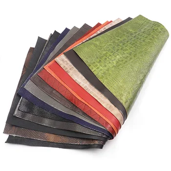 

Leather making Handmade DIY leather Vegetable Tanned Cowhide Material Fabric Piece Litchi Faux Artificial Leather Fabric For