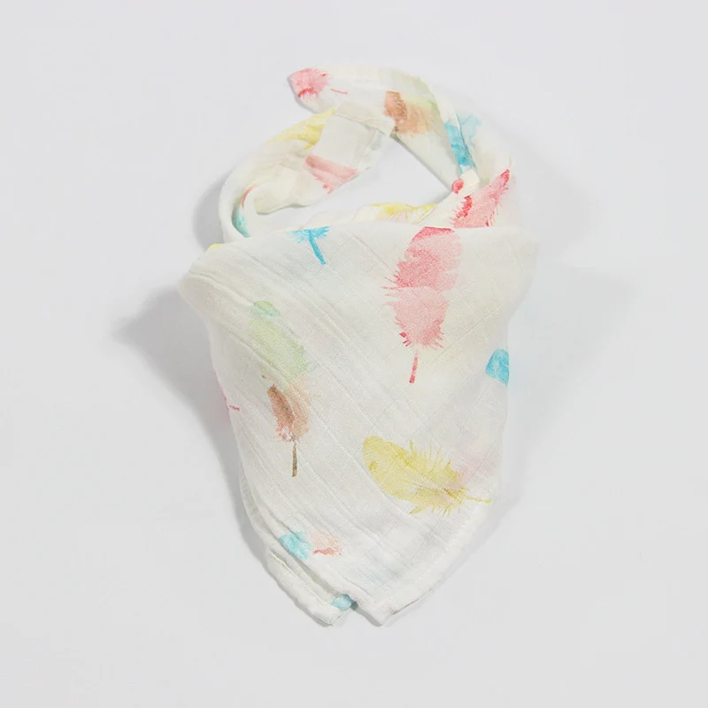 2 шт./лот 60*60 см муслин бамбуковый хлопок детская отрыжка ткань мягкий шарф с принтом многофункциональные Нагрудники Слюнявчики полотенца аксессуары