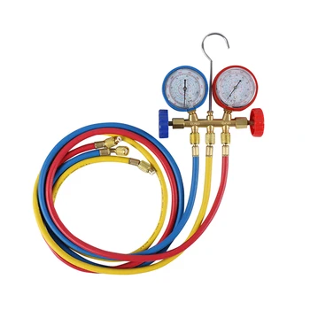 

Coolant Pressures Gauge Household Car Air Conditioning Refrigerants Manifold Gauges WWO66