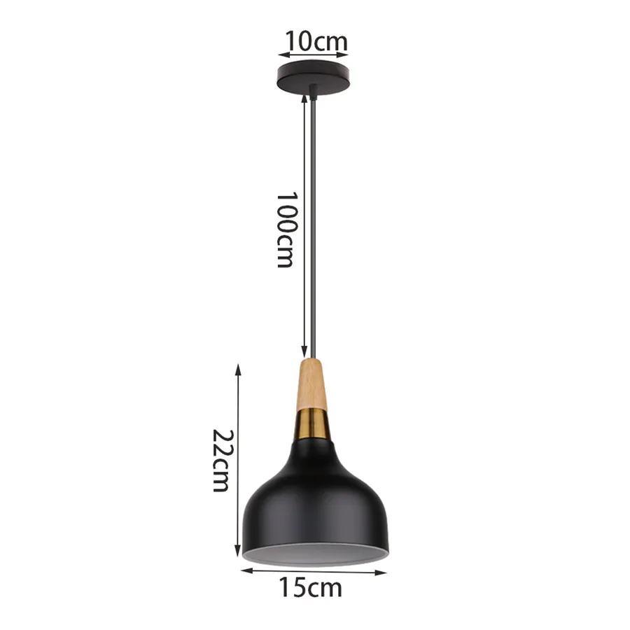 Lampada a Sospensione Moderna Nordica Interna Lampadario da Soffitto Metallo Regolabile Verde Scuro