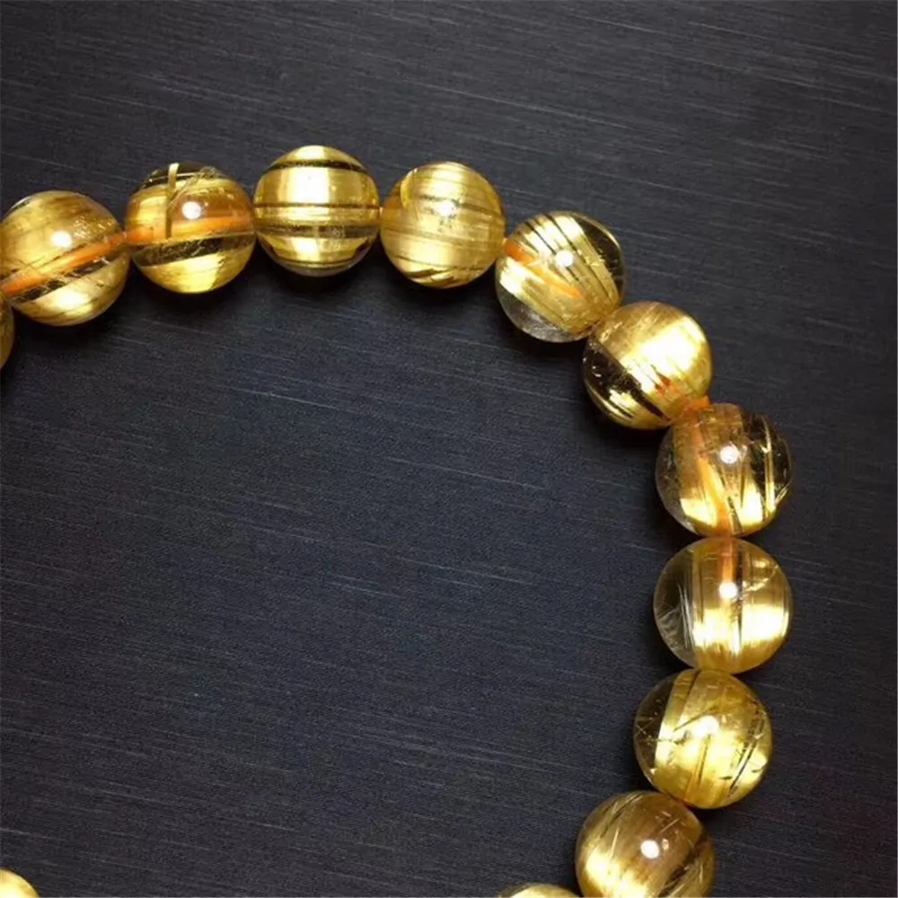 Gold Rutilated Titanium Quartz Bracelet (6)