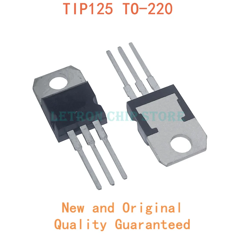 10 шт. транзисторы TIP125 TO-220 TO220 Darlington PNP Epitaxial Darl новый оригинальный | Электронные