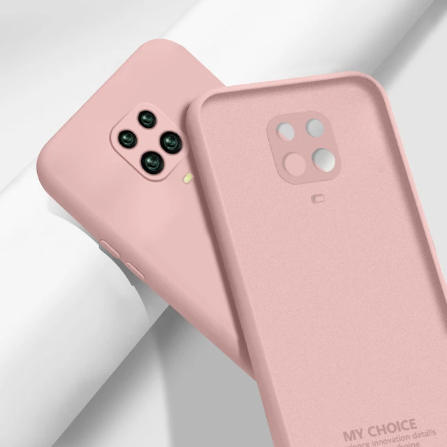 Liquid Silicone Case Cover For Xiaomi POCO X3 Pro M3 F3 X3 GT 10T Redmi Note 10 Pro 8 9A 9T Soft Case For Redmi Note 9 Pro Case Pink