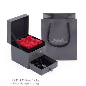 

S925 Sterling Silver New European and American Popular Jewelry Gift Box Holiday Gift Free Shipping