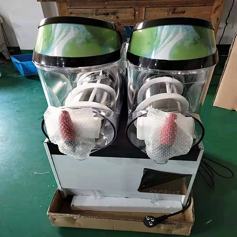 Slush машина 10Lx2 slush машина снег тает снегоуборочная машина