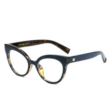 Модные Женские оправы для очков, Большие оптические оправы для очков, ретро очки, UV400, прозрачные линзы, брендовые дизайнерские очки