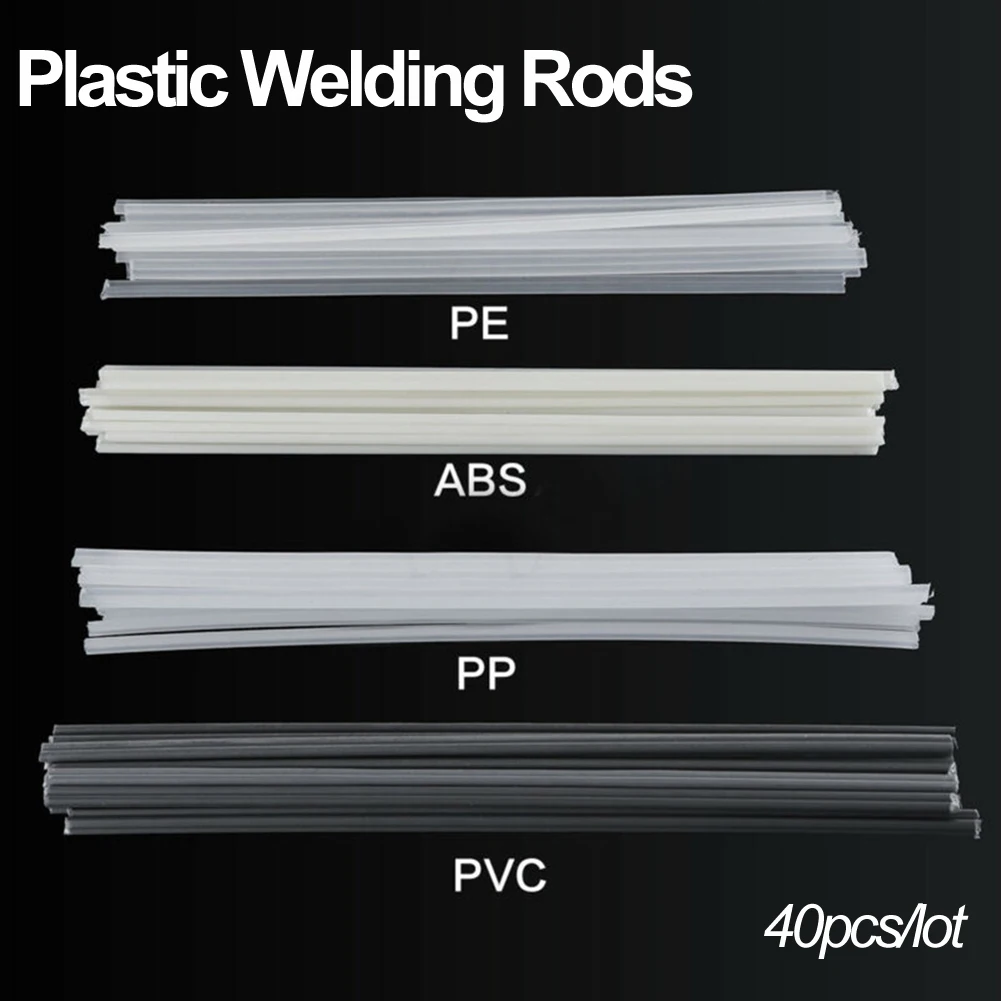 

40Pcs Plastic Welding Rods 200mm PVC/ABS/PP/PE Welding Rod Welding Sticks Electrode For Plastic Welder Tool