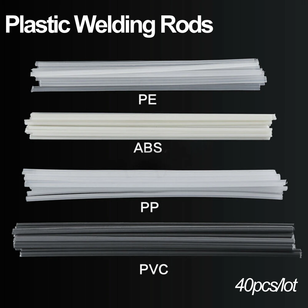 wire welding 40Pcs Plastic Welding Rods 200mm PVC/ABS/PP/PE Welding Rod Welding Sticks Electrode For Plastic Welder Tool stick welding electrode