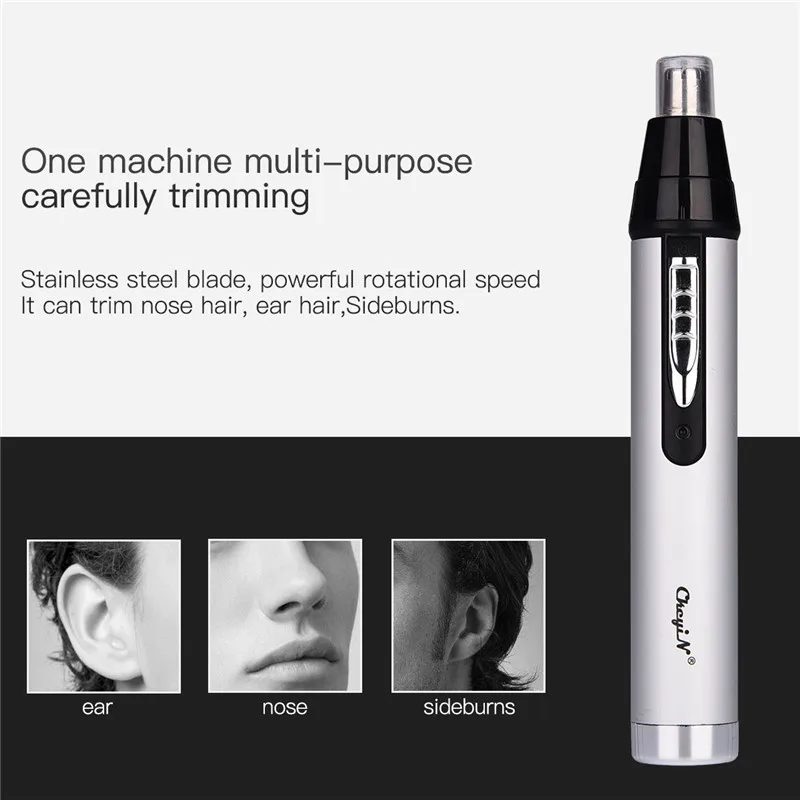  CkeyiN Men Rechargeable Low Noise Professional Cordless Electric Hair Clipper + 3 in 1 Trimmer Set 