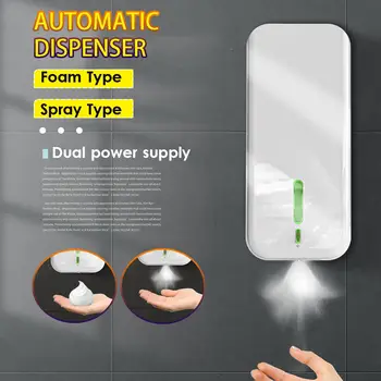 

1500ML Touchless Foam/Spray Liquid Soap Dispenser Automatic Infrared Sensor Sprayer Bathroom Airport Hospital Hand Wash Device