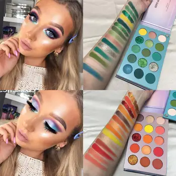 

Rich Colors Four-layer Rotation Sweatproof Shimmer Palette Matte Long Lasting Matte Highlight Eyeshadow Cosmetic Makeup TSLM1