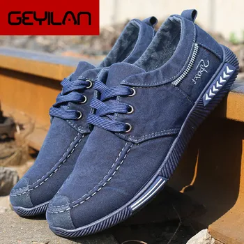 

Spring Men Denim Canvas Shoes Lace Up Men Casual Shoes Comfort Men Loafers Casual Sneaker Men Sneakers Male Shoes Adult Footwear