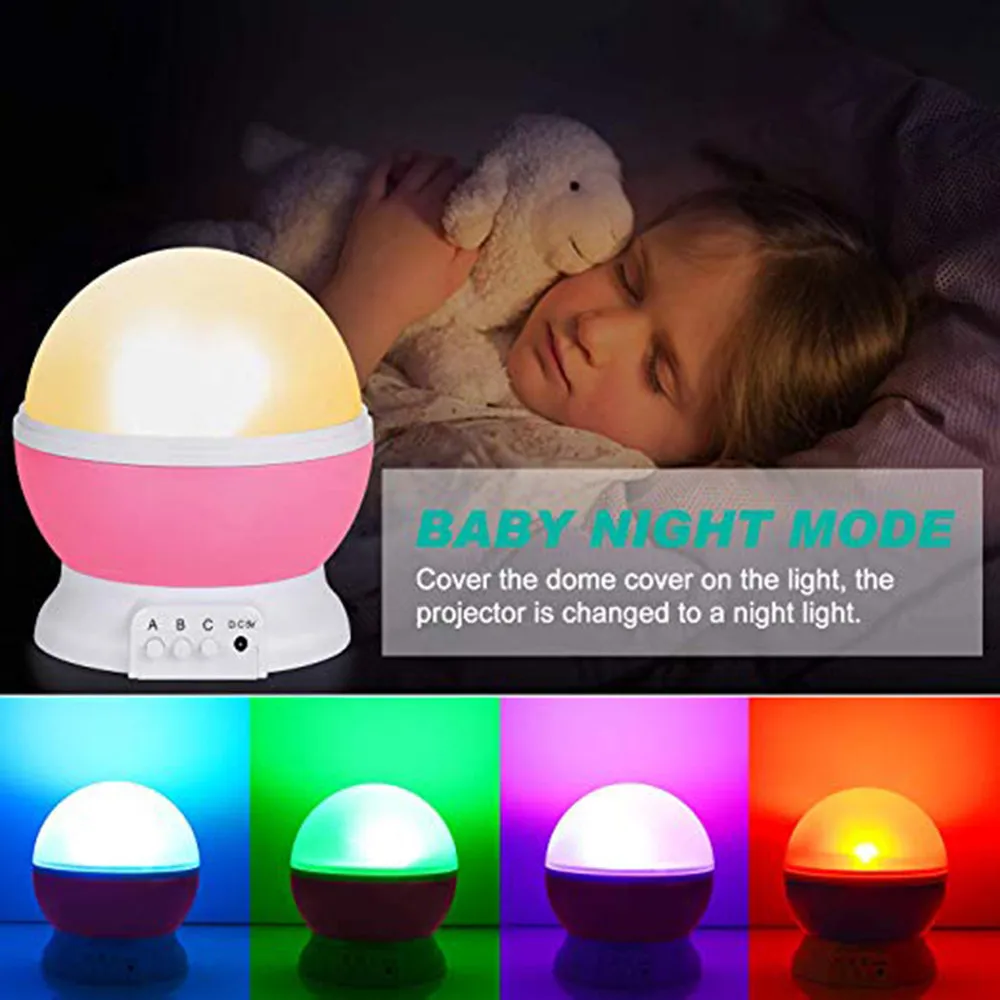 Led Veilleuse Luminaria Projecteur Etoile Lune Lampe De Bureau Pour Bebe Enfants Sommeil Anniversaire Led Lumiere Interieure Usb Batterie Fee Colore Aliexpress