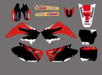 

New Style TEAM GRAPHICS & BACKGROUNDS DECALS STICKERS Kits for Honda CR125 CR250 2002-2012 CR125R CR250R CR 125 250 125R 250R