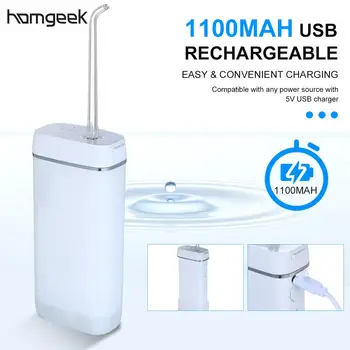

Oral Irrigator Portable Water Flosser USB Rechargeable Water Floss Teeth Cleaner 3 Modes IPX7 Waterproof Water Flosser