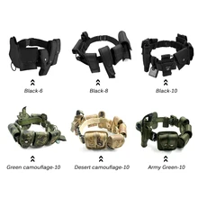 Lixada Открытый тактический ремень для силовых органов модульное оборудование полицейская безопасность военный рабочий пояс с мешками кобура