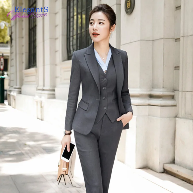 Formal Pant Suits Black Blazer Pants 