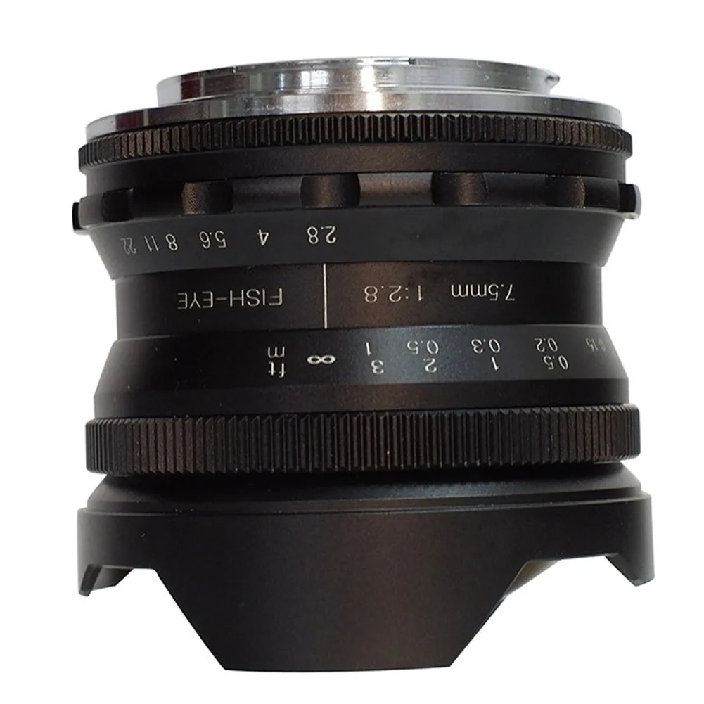 

7.5mm .8 Wide Angle Camera Frame Accessories Fisheye Lens Macro Mini Black Photography Steady Handheld Portable For Canon