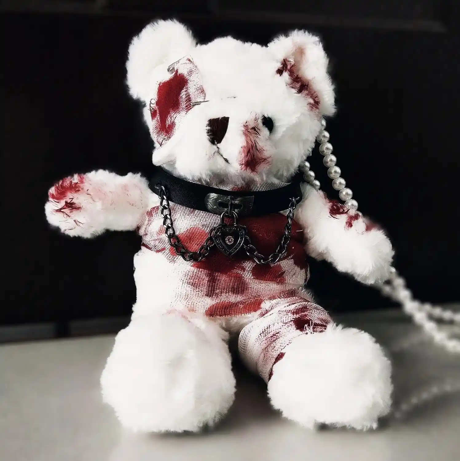 goth teddy bear