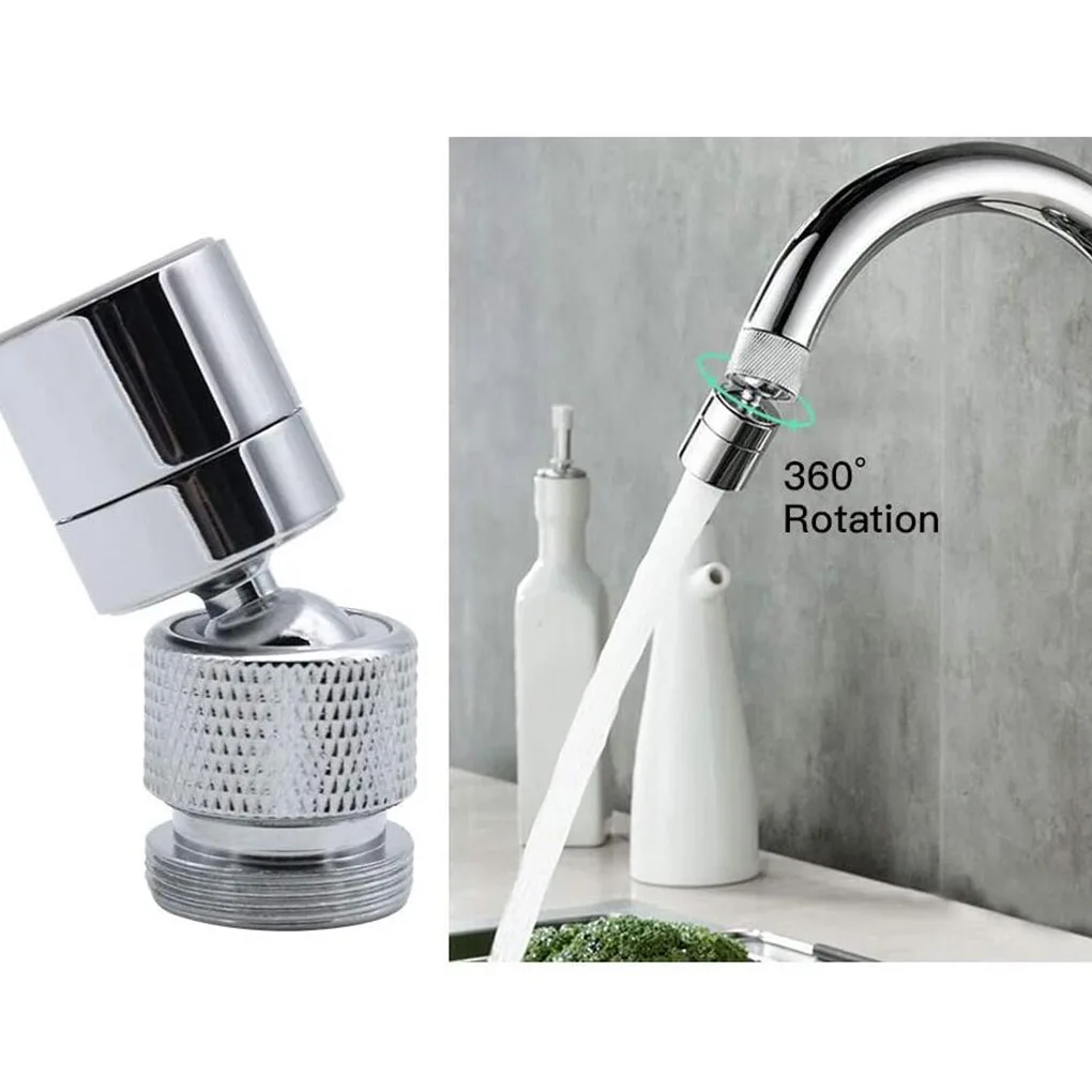 

Two-function Copper Faucet Fitting Faucet Bubbler 360 Rotatable Filter Outlet Nozzle Sink Sprayer Head Replacement Accessories
