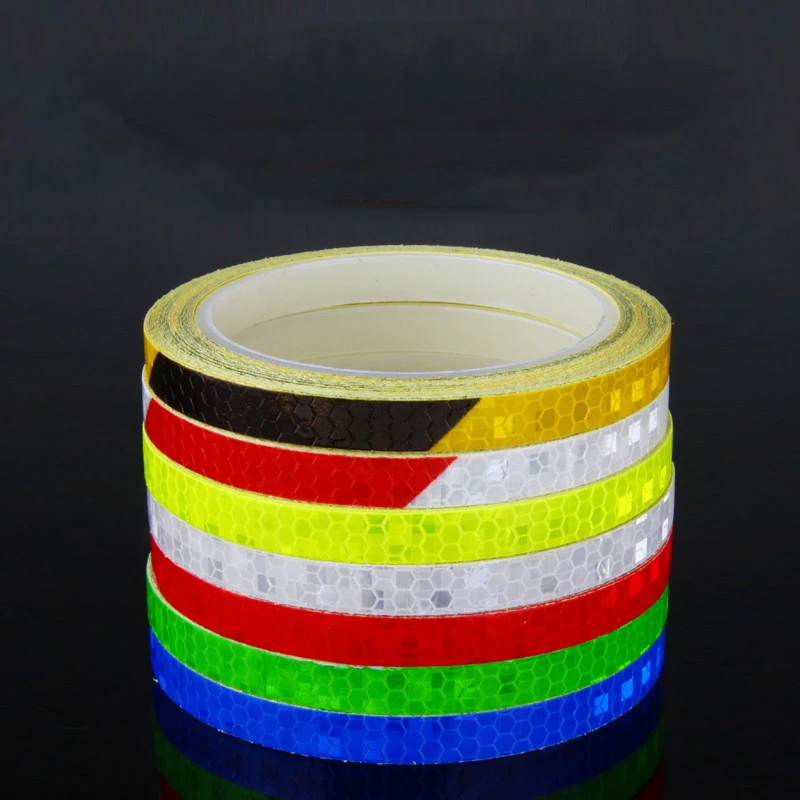 

Bike Motor Car 8M Reflective Stikckers Fluorescent MTB Road Bike Stickers Adhesive Tape Waterproof Night Safety Stickers