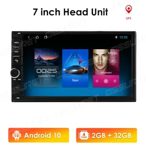 Image 3 - Android 10 2G 32G Quad Core Double 2 Din Car Multimedia Player GPS Navigation Auto Radio Universal Car NO DVD player