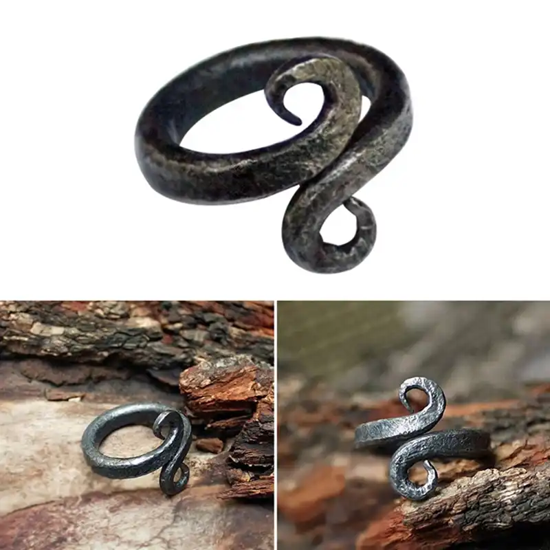 Nordic Viking J Snake Shape Men Women Punk Infinity Symbol Pure Black Ring Summer Party Jewelry Gift Rings Aliexpress