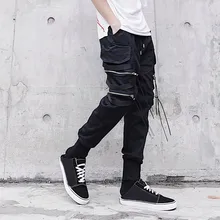 KANCOOLD брюки-карго, мужские брюки средней длины, модные, стиль, индивидуальные, чистые комбинезоны различных цветов, девять минут, брюки, Nov1
