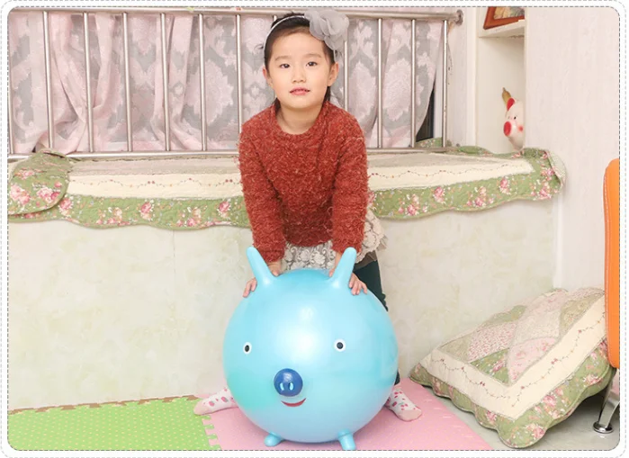 Jump Ball Bouncing Ball Elasticity Children Large Size beng qiu Inflatable Toy Box Thick Ball tiao zhu