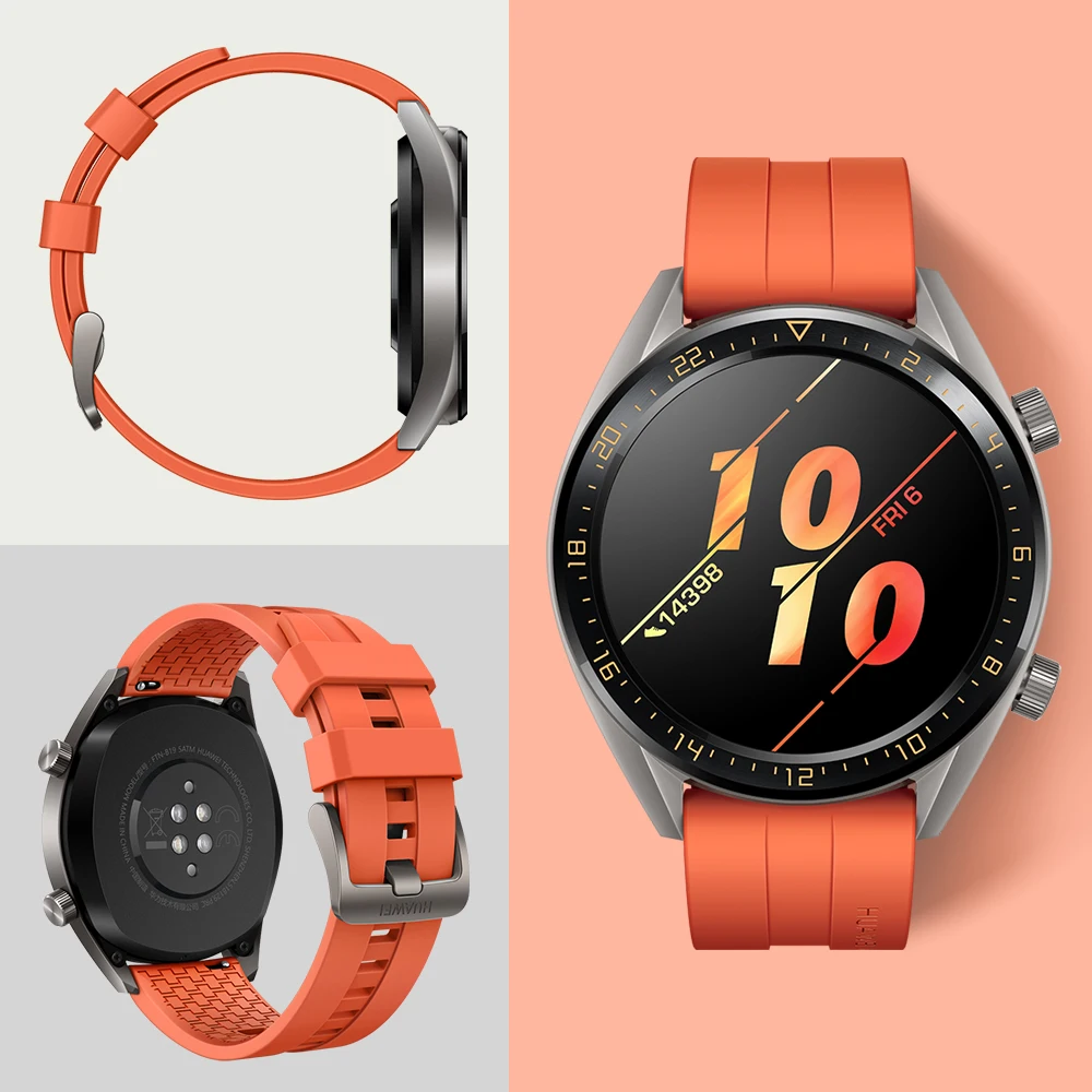 Huawei Watch GT элегантные/vigor/Спортивные GPS NFC 14 дней Срок службы батареи 5ATM