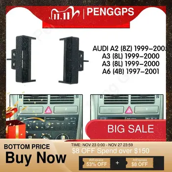 

11-005 Car 1 DIN Fascia Panel Plate Frame For AUDI A2, A3, A4, A6 Seat Exeo Stereo Dash CD Trim Installation Frame Kit