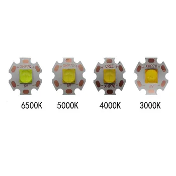 

Xlamp XHP70.2 6500K 5000k 3000k LED Emitter LED Beads chip bulb lamp light 6V with 20mm Cooper Base PCB for flashlight DIY