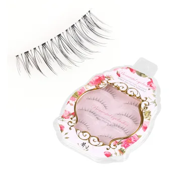 

Handmade Sharpened Eyelash Natural Cross Short Messy False Eyelashes