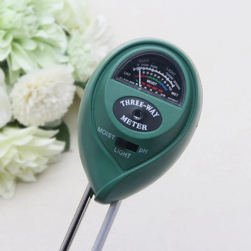 

Drop Shipping 3 in1 Flowers Plant Soil PH Tester Moisture Light Meter hydroponics Analyzer
