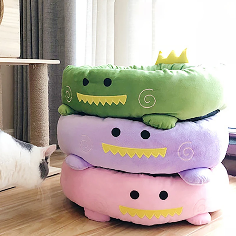 Cat Bed Dog Bed Pet Winter Warm Solid Color Cats Nest Mat Sweet  Comfortable Cushion for Small Dogs Cats Washable Pet Products