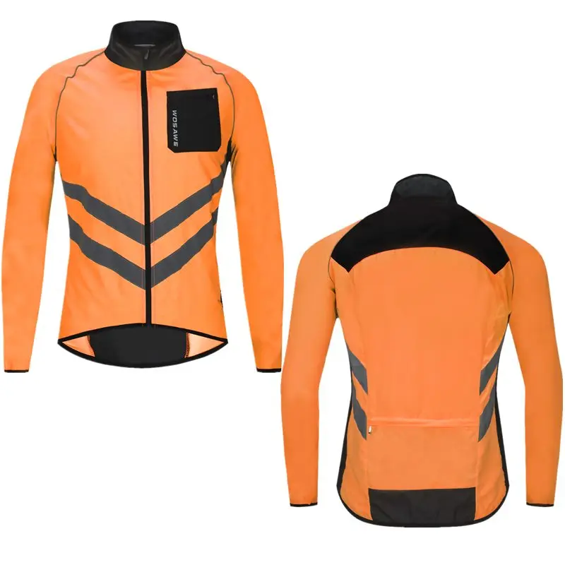 WOSAWE летние мотоциклетные куртки мужские светоотражающие высокая видимость спортивная верхняя одежда водоотталкивающая гоночная куртка M-3XL - Цвет: BL218-O