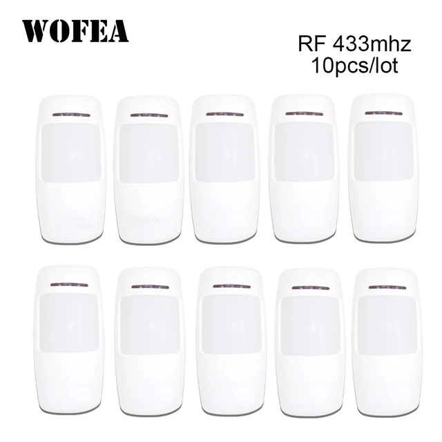 Wofea Wireless Motion Detector PIR Infrared Sensor ev1527 Type 3V Power For Home Security wifi GSM Alarm 433mhz 10pcs/lot 1