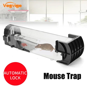 

Smart Humane Live Mouse Trap No Kill Animal Pet Control Cage Reusable Mice Rodent Catcher Automatic Lock Mousetrap Rat Traps