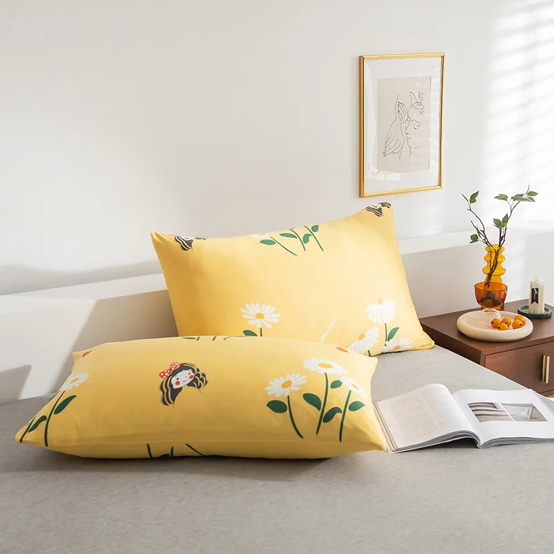 

Antibacterial and anti-mite Skin-friendly fabric Knitted Cotton pillowcase